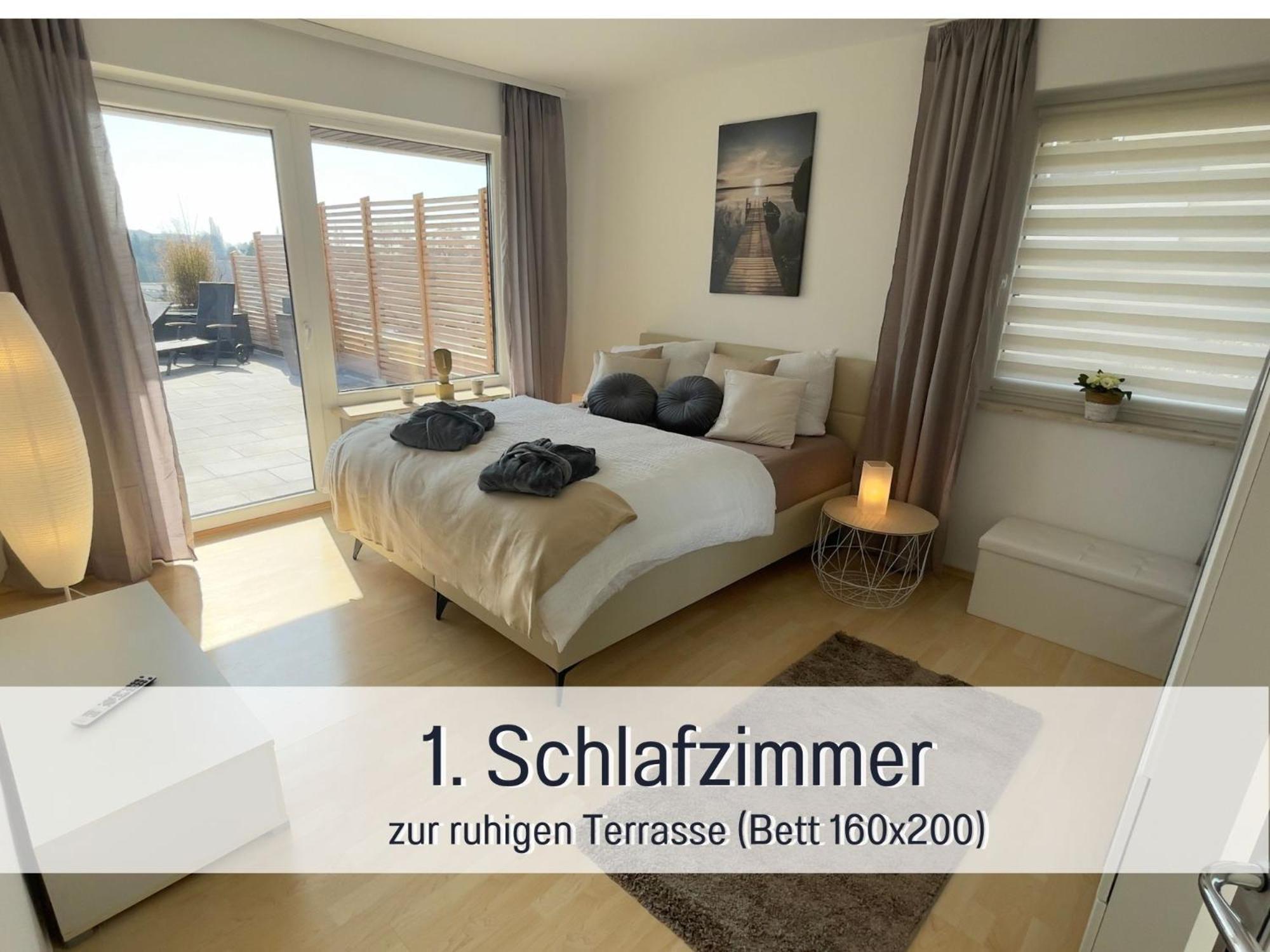 Penthouse - 3 Schlafzimmer- Sonnige Dachterrasse -Whirlpool & Alpenblick - Perfekt Fuer Romantik Oder Familienurlaub Mit Kind, Hund Willkommen - By Ferienwohnenamsee - Иберлинген Экстерьер фото